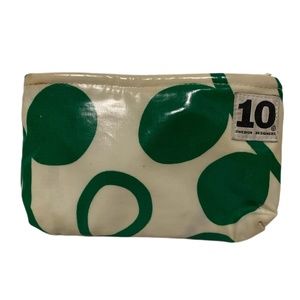 10 Swedish Designers Cream and Green Mini Pouch